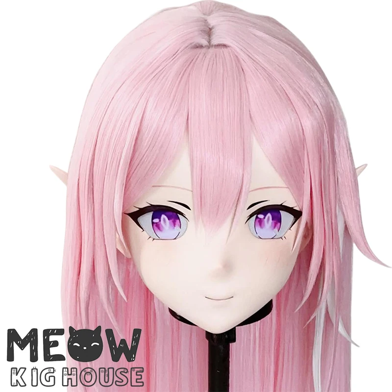 

(MEO499) Customize Handmade Full Head Lockable Crossdress Male to Female Japanese Cartoon Anime Game Character Kigurumi Mask