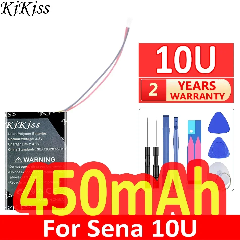 450mAh/1900mAh KiKiss Powerful Battery For Sena 30K 10U 50S 50R SMH10 SLR2 SP51 SHOEI GT-Air II 2019 10C 10S 20s 30S EVO