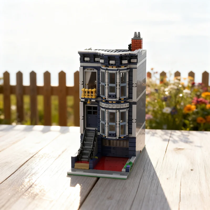 1812PCS MOC Detailed Residential House Model Architecture Realistic Home Precision Assembly Brick Showcase Decorative Toy Gift