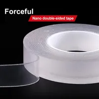 Super Strong Nano Double Sided Tape Transparent Reusable Waterproof Adhesive Tapes Cleanable Home Kitchen Bathroom Sticky 50mm