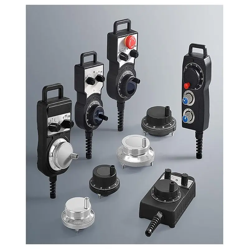 Happy New- CNC Electronic Handwheel Rotary Knob Encoder With Handle Generator Hand Wheel 60Mm