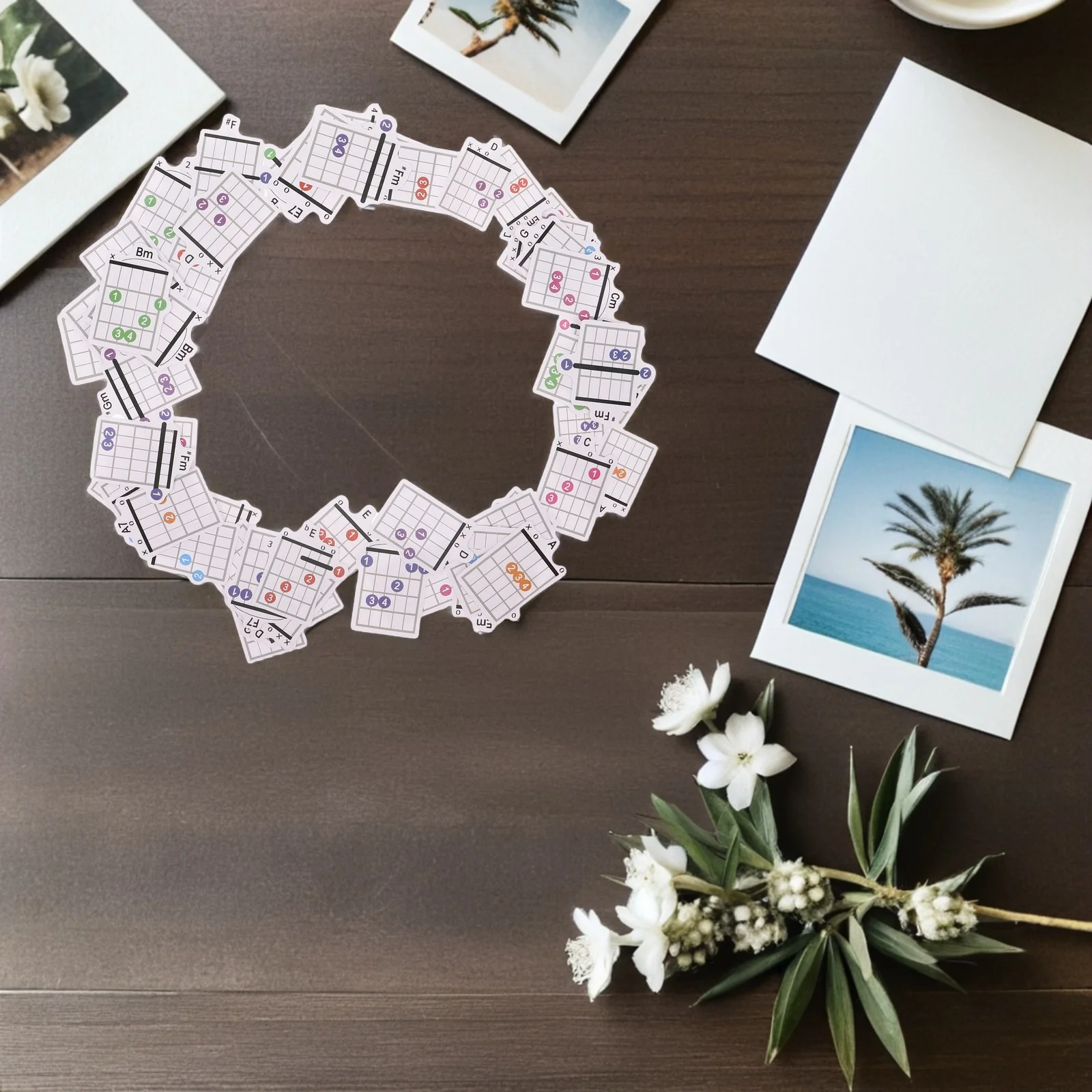 57 قطعة مخطط ممارسة وتر الجيتار دليل الموسيقى للمبتدئين مدرب وتر محمول لسهولة التعلم مخطط الجيتار التعليمي