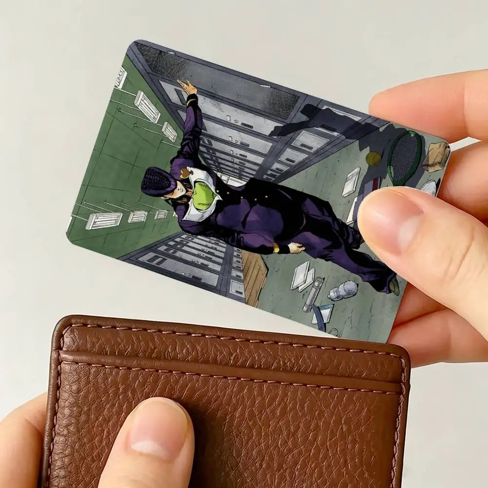 JOJO H-Higashikata J-Josuke 1Set 4Pcs Waterproof Card Skin Stickers for Credit Bus IC
