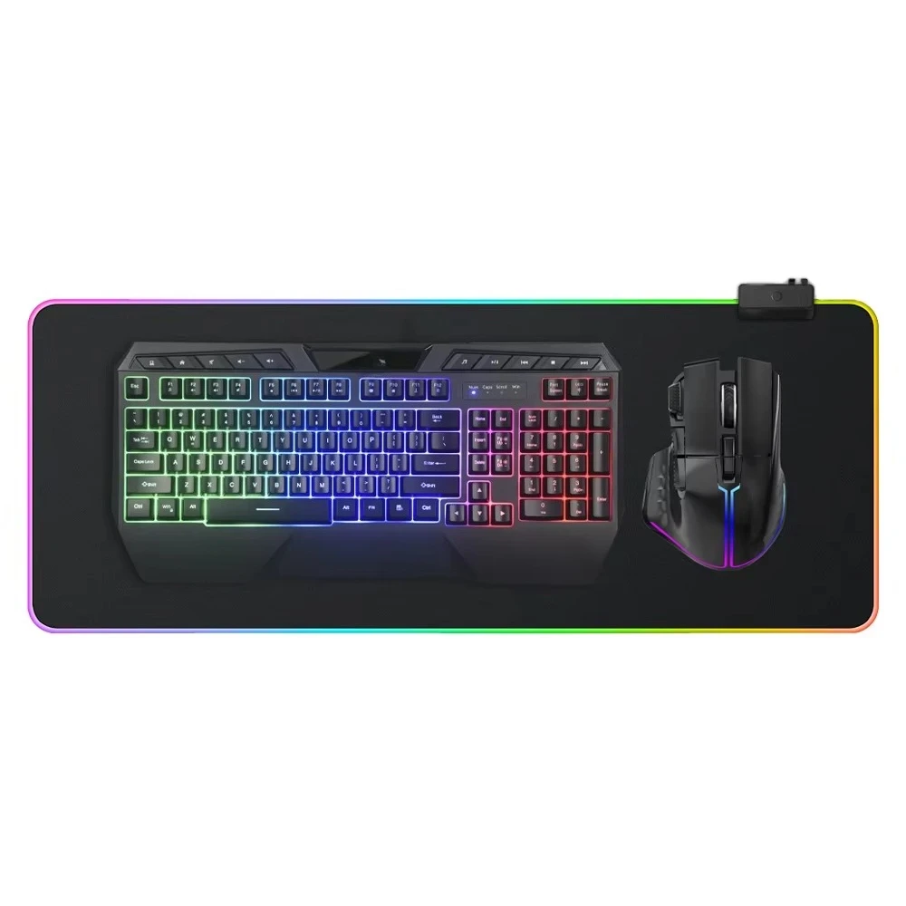 

Периферийный механический стол с RGB-подсветкой, беспроводная мастурбация, ПК, игровая беспроводная клавиатура, набор ковриков для мыши