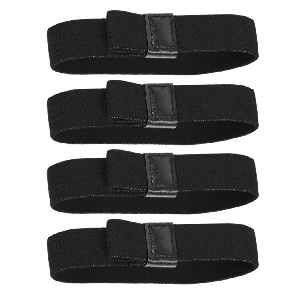 4Pcs Black Adjustable Lunch Box Strap Elastic Spoon Position Holder for Bento Containers Spill Proof Secure Transport School