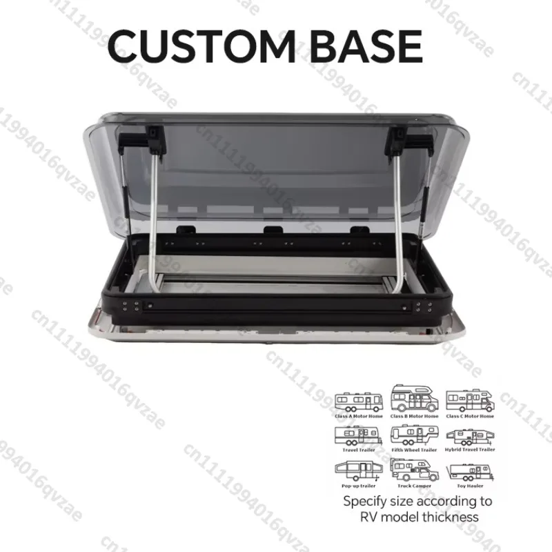 UV Protection Double-layer Acrylic Cover RV Sunroof High-quality Aluminum Alloy RV Roof Vent
