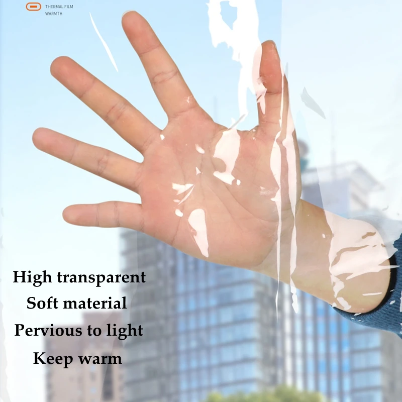 PVC Transparent Rainproof Plastic Cloth Curtains Thickened Balcony Windproof God Warm Shed Partition Tarpaulin