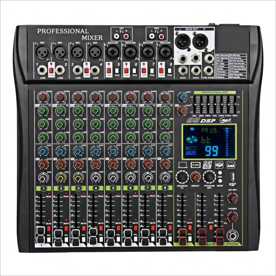 

Professional 32 Channel Digital Mixer Professional Audio With CE Certificate 24 Channel Audio Mixer