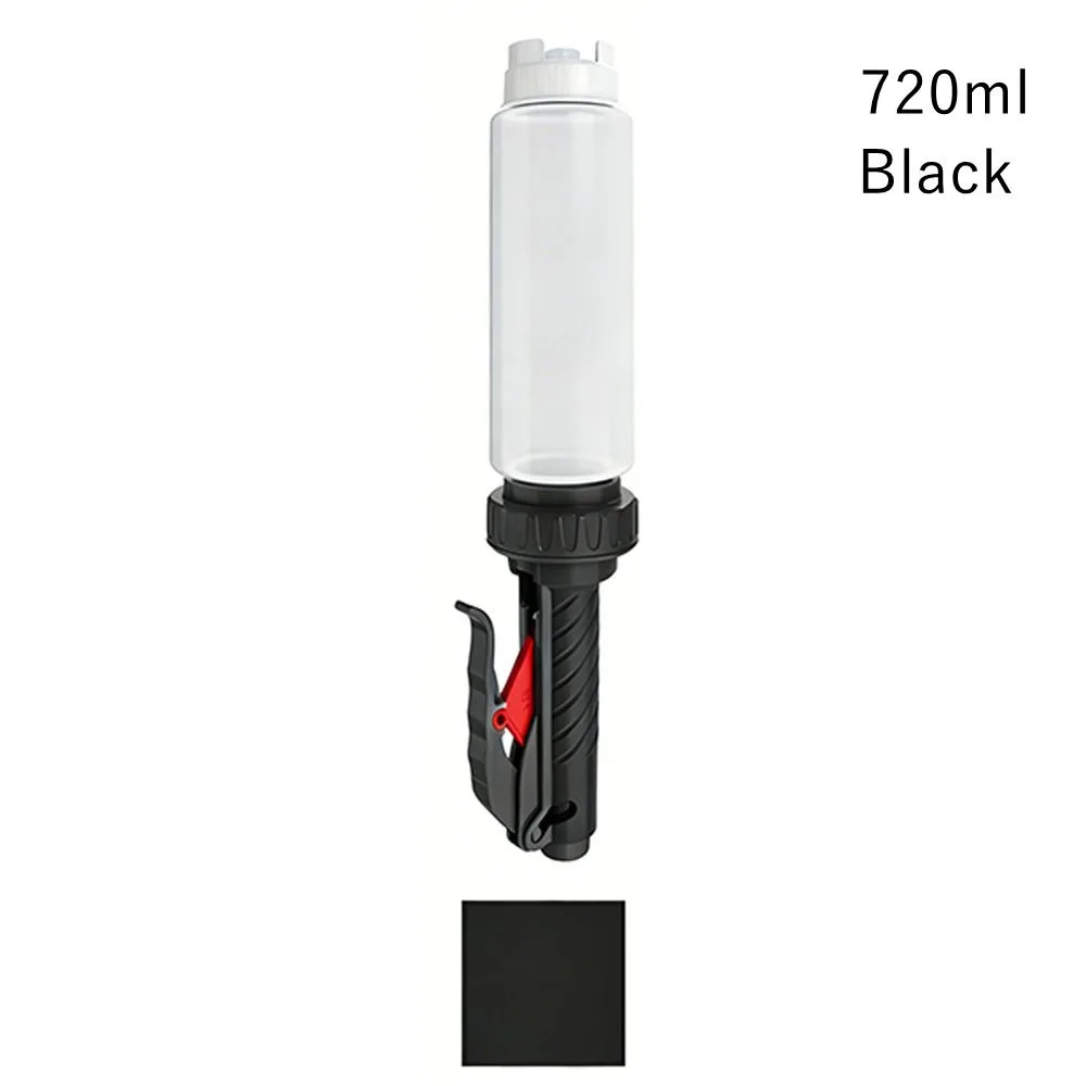Enduring Plastic Sauce Squeezer 480ml Refillable Squeeze Bottle Portable Hanging Design Salad Dressing Bottle For Hamburger