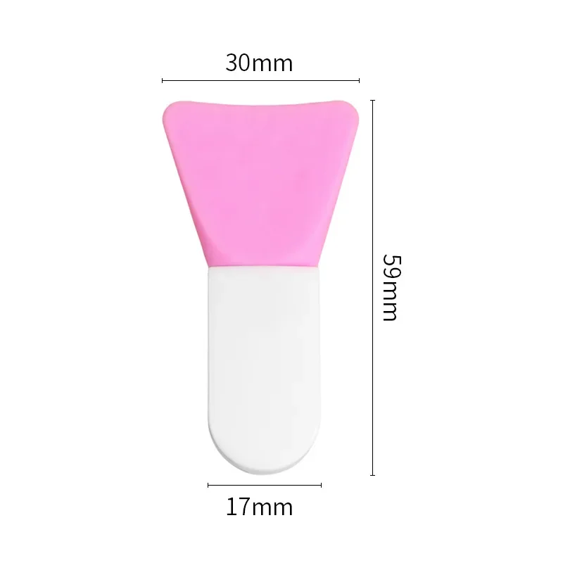 Beauty Tools Silicone Mask Brush Mud Mask Application Portable Mini Short Handle Silicone Head Mask Brush Cosmetics