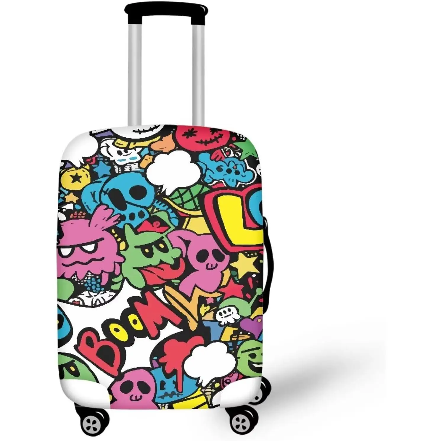 

Чехол для багажа с дизайном граффити, защитный чехол для багажа, чехлы для ручной клади, дорожные чехлы для чемоданов, протектор