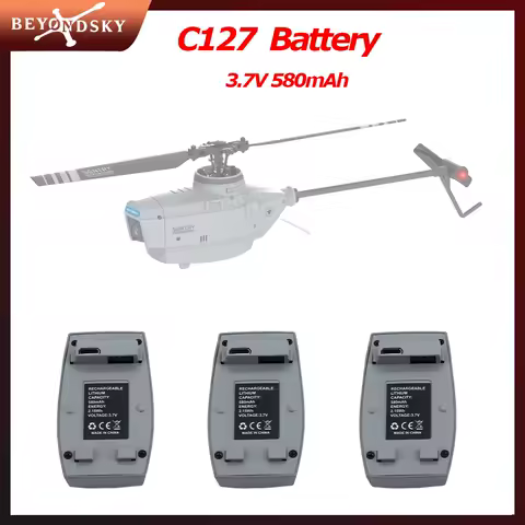C127 RC Helicopter Battery 3.7V 580 mAh Battery Part