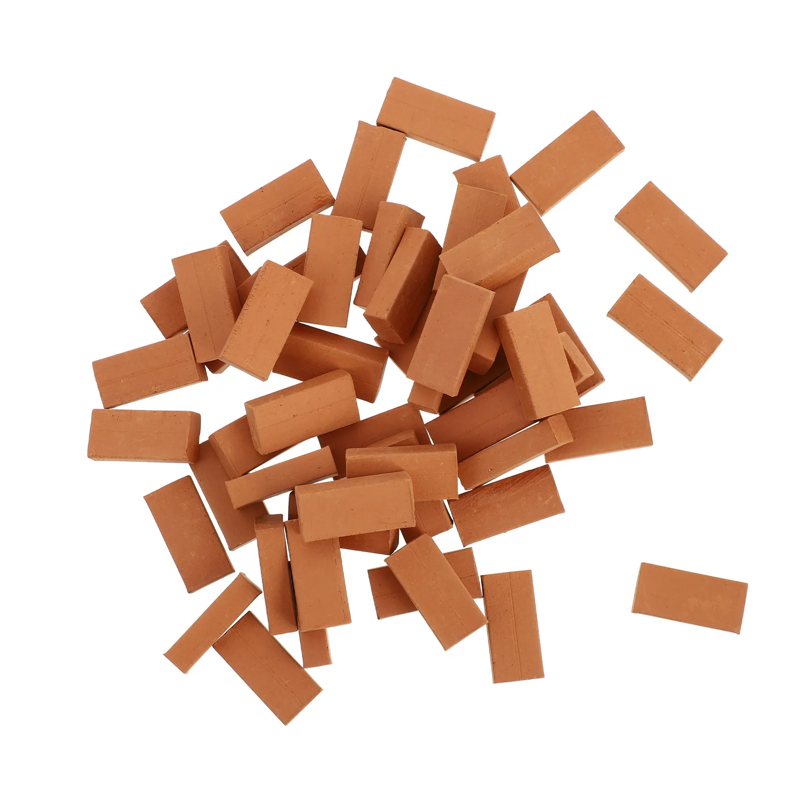 

100Pcs Small Miniature Brick Set Vivid Detail Crafted Clay Bricks for Micro Landscape Design Sand Table Layout Fairy Garden