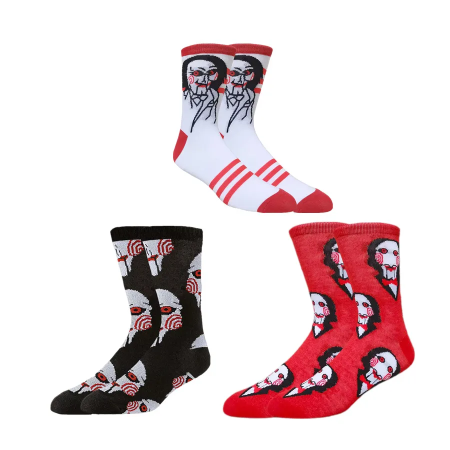 1/3 пары мужских и женских носков в стиле хип-хоп, уличной моды с героями мультфильмов аниме, светящиеся в темноте, новинка, забавные повседневные носки для экипажа