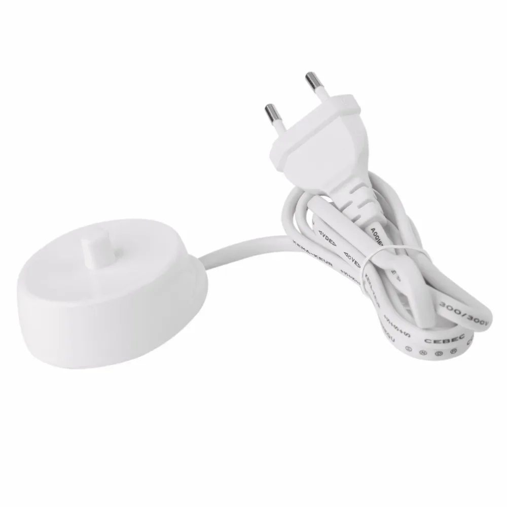 Electric Toothbrush Charger Model 3757 for Braun Oral-B D17 OC18, Charging Cradle with EU/US Plug