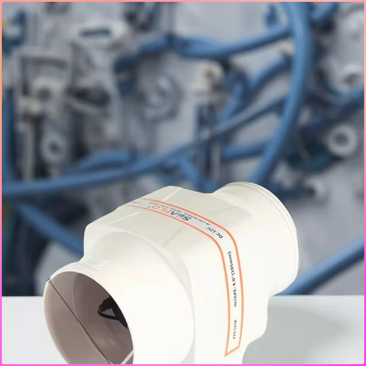 12V 4 Inch Inline Duct Blower, 6-Blade 270CFM Copper Motor for Bilge Ventilation & Moisture Removal
