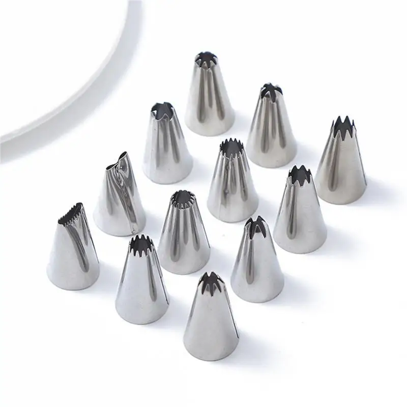 1PCS Baking Piping Tip Variety Of Styles Reusable Stainless Steel Piping Nozzle Piping Tip Cream Piping Tip Does Not Rust