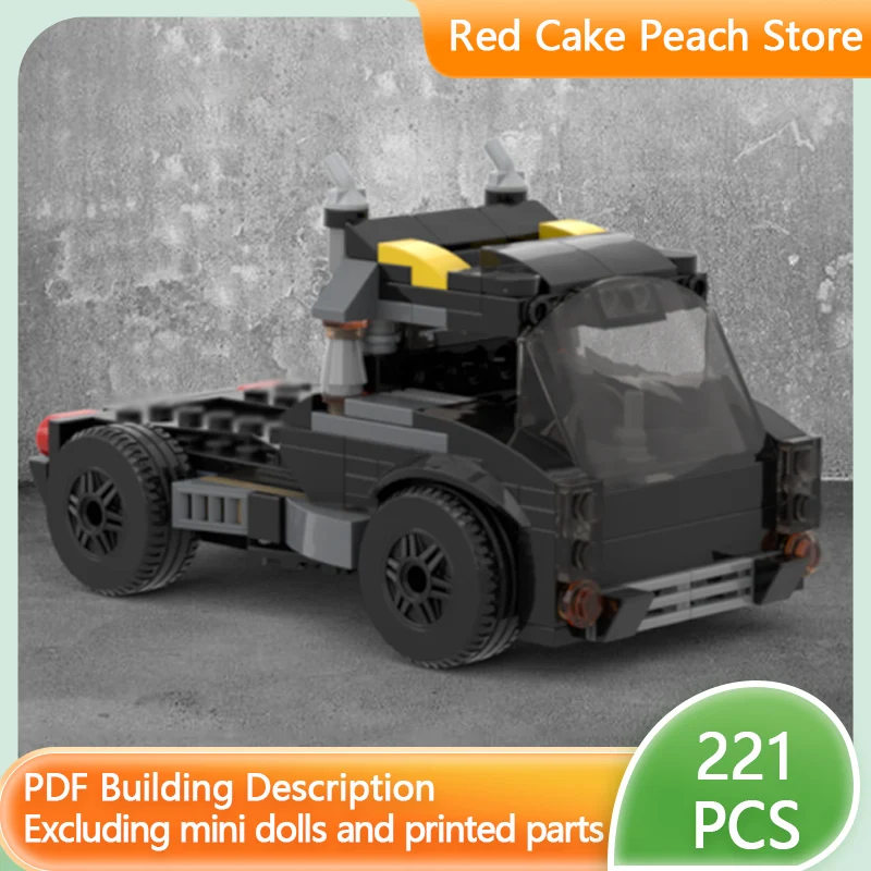 Modèle de voiture de course de vitesse, briques de construction MOC, camion de Transport classique, technologie modulaire, cadeaux de vacances pour enfants, jouets à assembler, costume