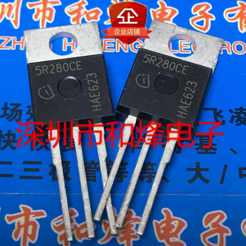 10PCS/Lot 5R280CE IPP50R280CE  TO-220 550V 42.9A  Really Stock Best Quality In Stock Fast Shipping