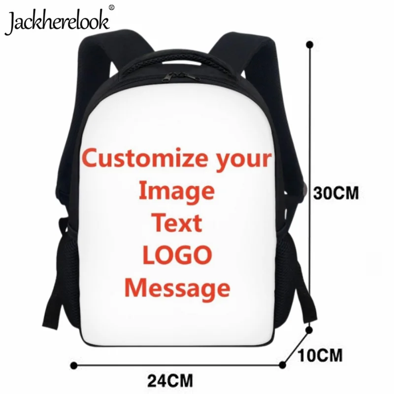 Jackherelook 12 Polegada Kindergarten Kids School Bags Moda Cute Cartoon Backpack Abacate Print Practical Book Bags para crianças