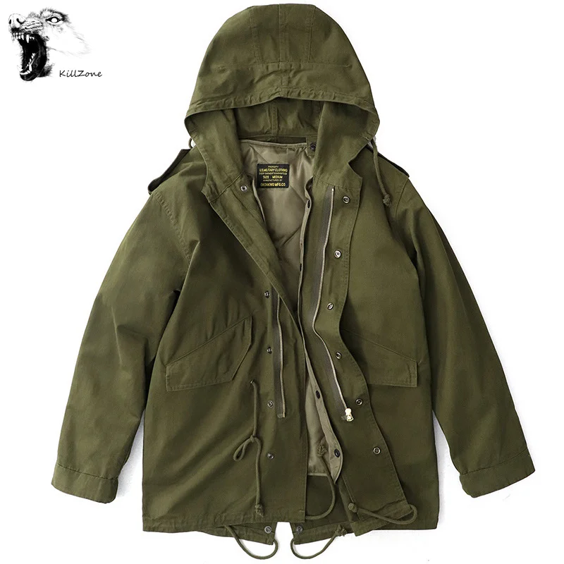 Military Vintage M51PARKA3-in-1 coat with removable inner heavyweight sateen og107 Amekaji Original Re-issue M-51