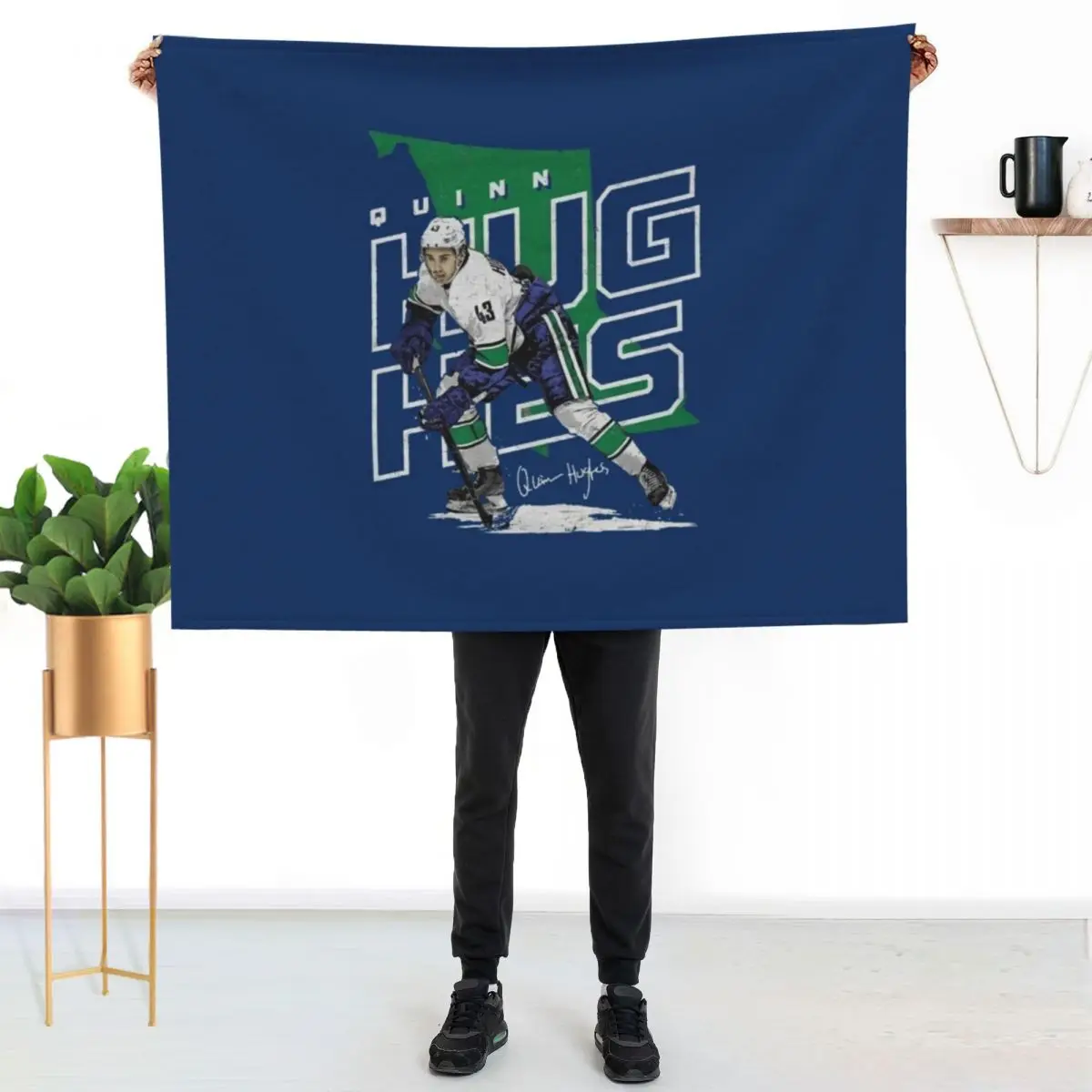 Quinn Hughes Throw Blanket For Baby Summer Beddings Soft Big Comforter Cute Moving Blankets