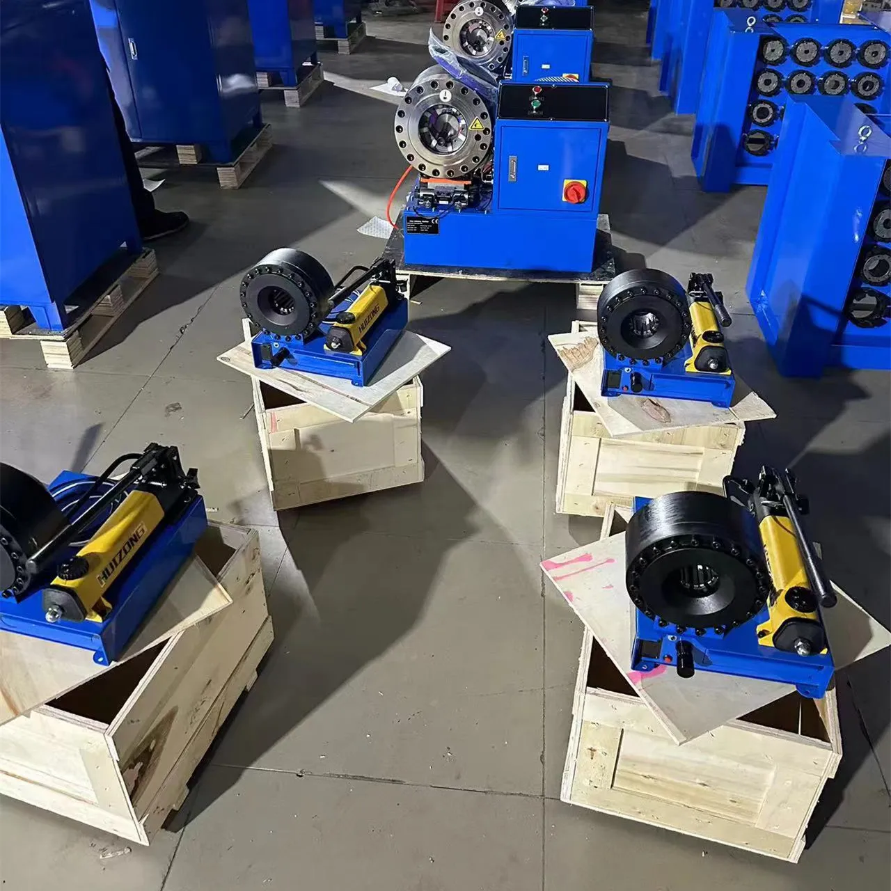 

Factory Sales Direct Vehicle Tools 1/8-1'' Hand Manual Hydraulic Press Mobile Portable Used Hose Crimping Machine