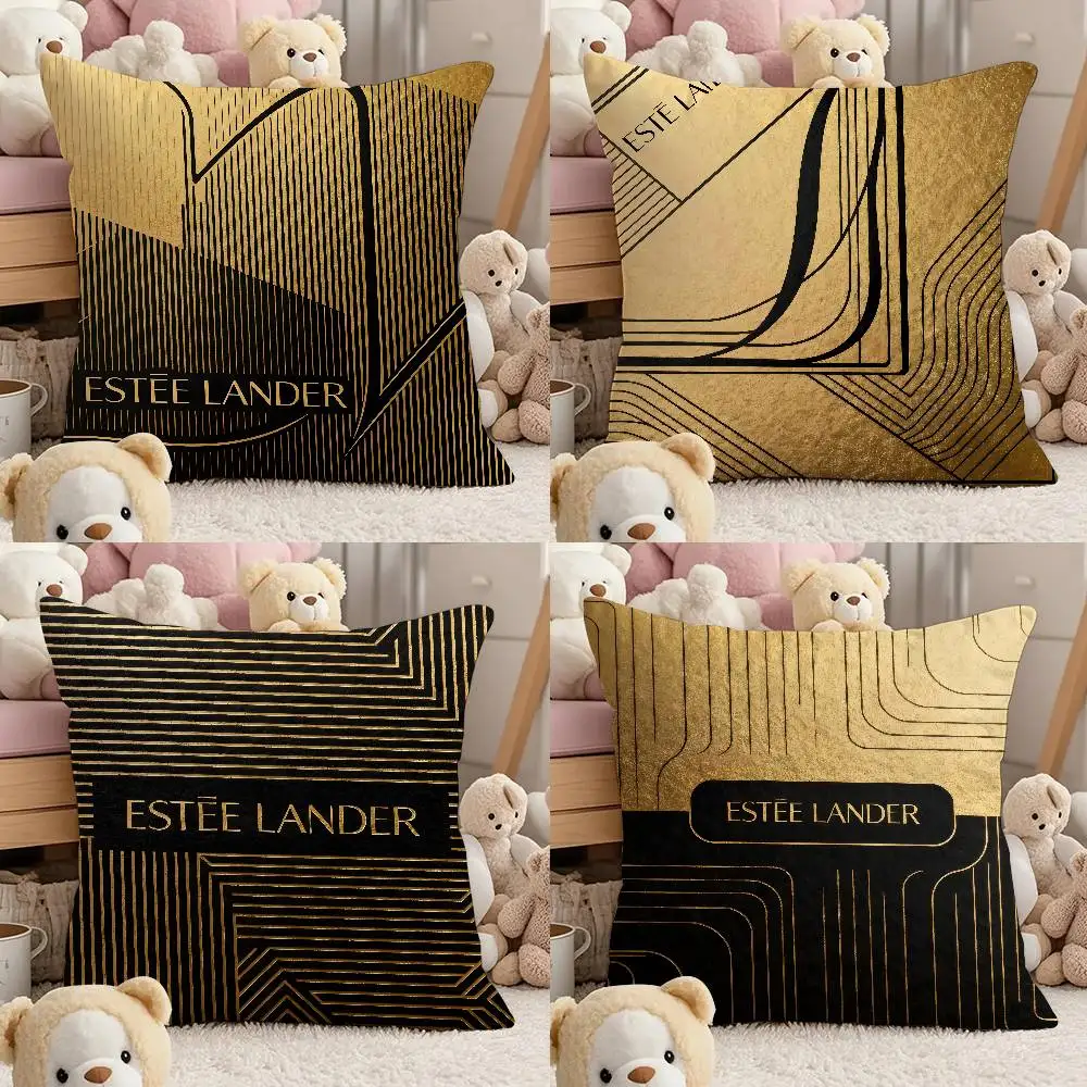 

The E-e-EstEE L-LaUdEr Texture Pillow Case Comfort Sofa Bed Silky Elegant Invisible Zipper Custom Decorative Cushion Cover