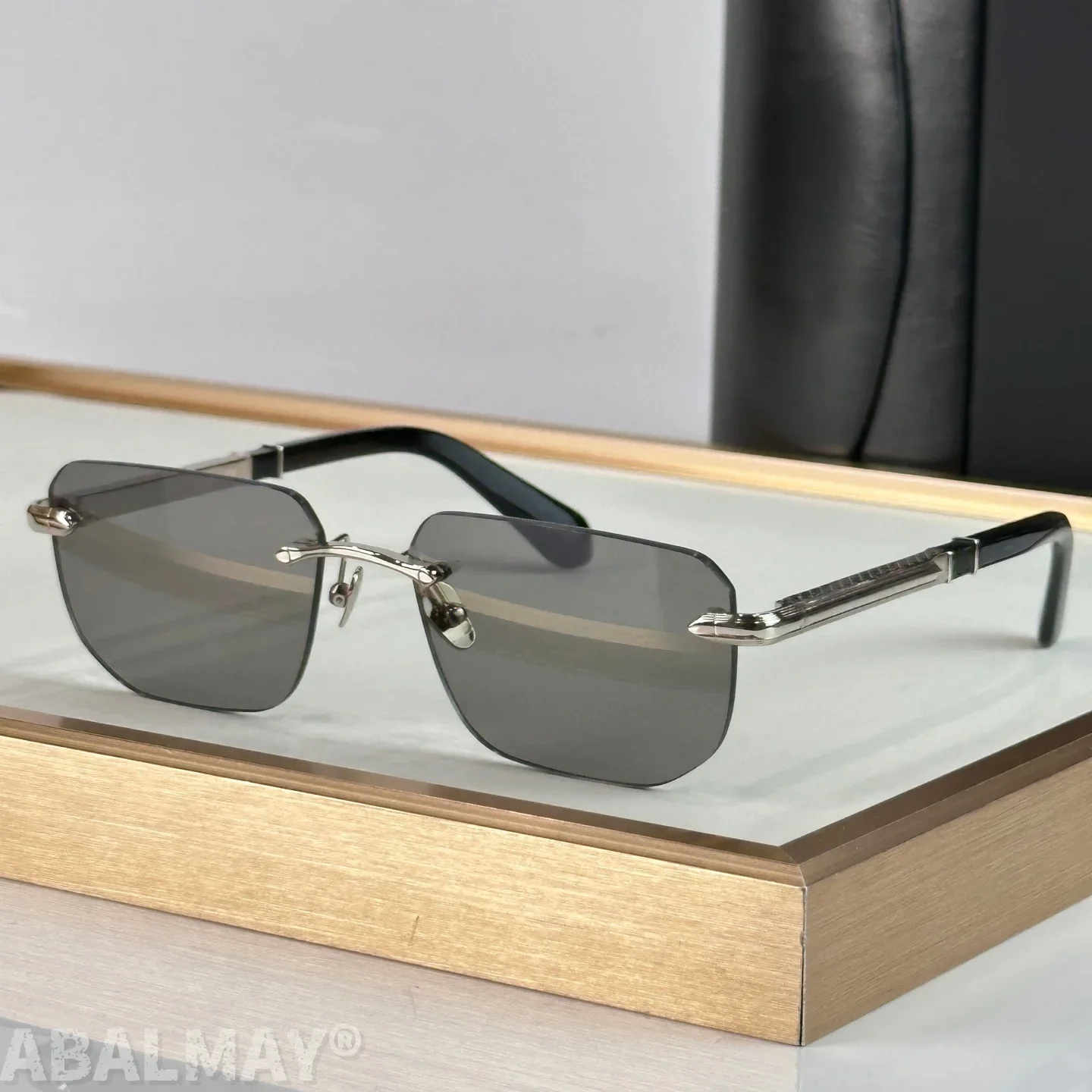 

MAY MENTLIST 58-18 Top Quality Mens Sunglasses for Women Fashion Trend Luxury Acetate Titanium UV400 Designer Sunglasses Frame