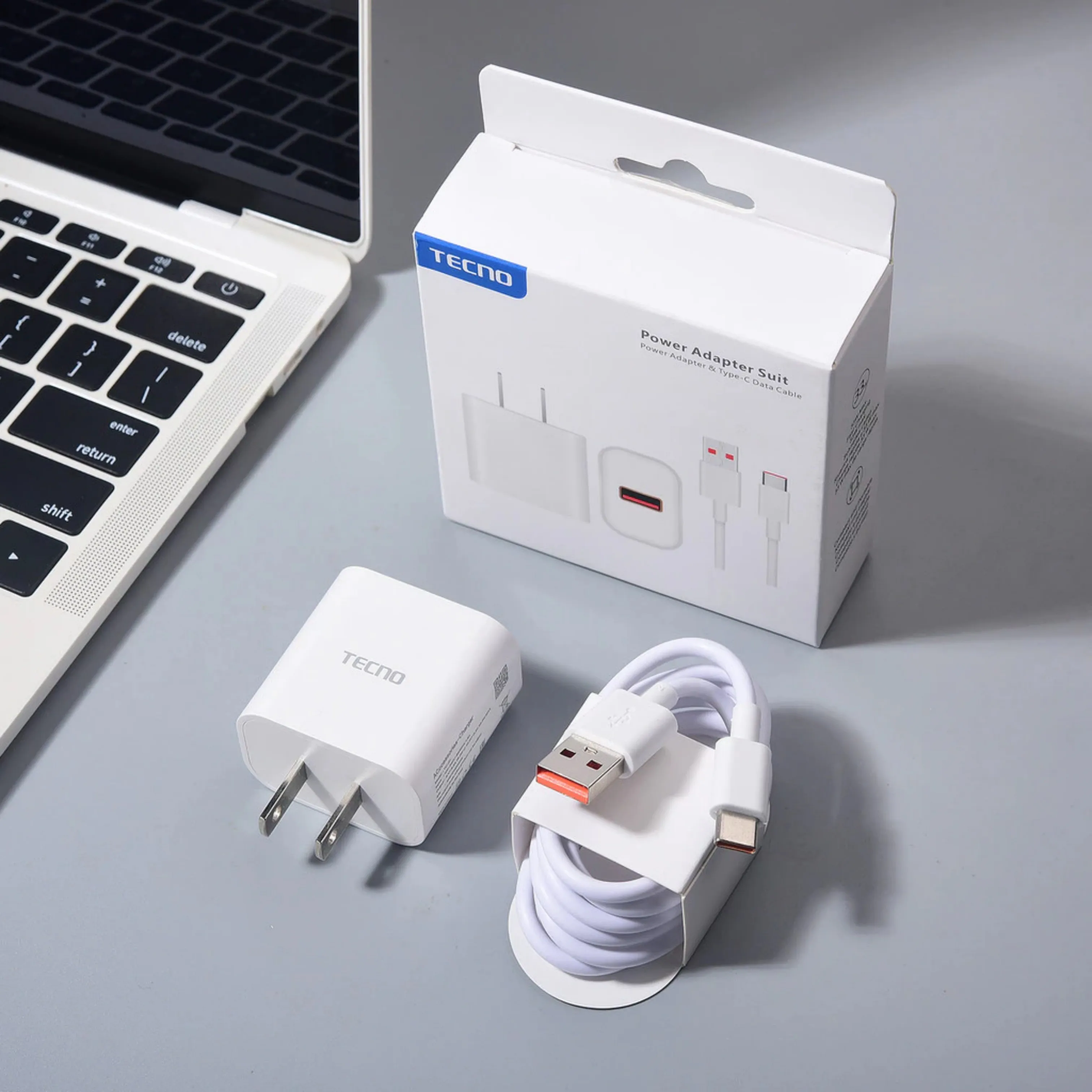 TECNO-cargador rápido de 33W, adaptador de corriente de carga rápida para UE, EE. UU., Reino Unido, Cable tipo C de 1M para Tecno Spark 30 20 Pro Pro + Camon 20 30s 40 Pr