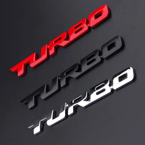 Turbo carro 3d liga de zinco adesivos corpo etiqueta traseira guarnição lateral decalques estilo do carro decoração adesivo auto decoração exterior acessórios