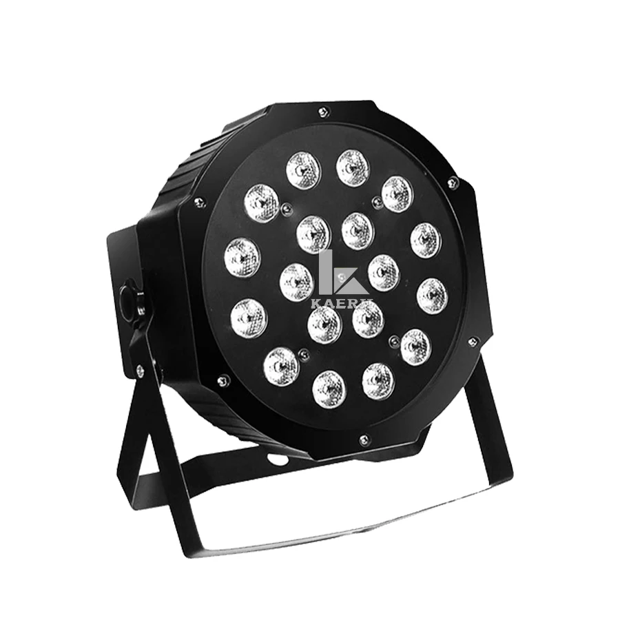 No Tax 40Pcs 18Led PP Material Par Dj Stage Lights Led Par DMX Colorful RGB 3in1 Slim Par Led For Stage Show Lighting