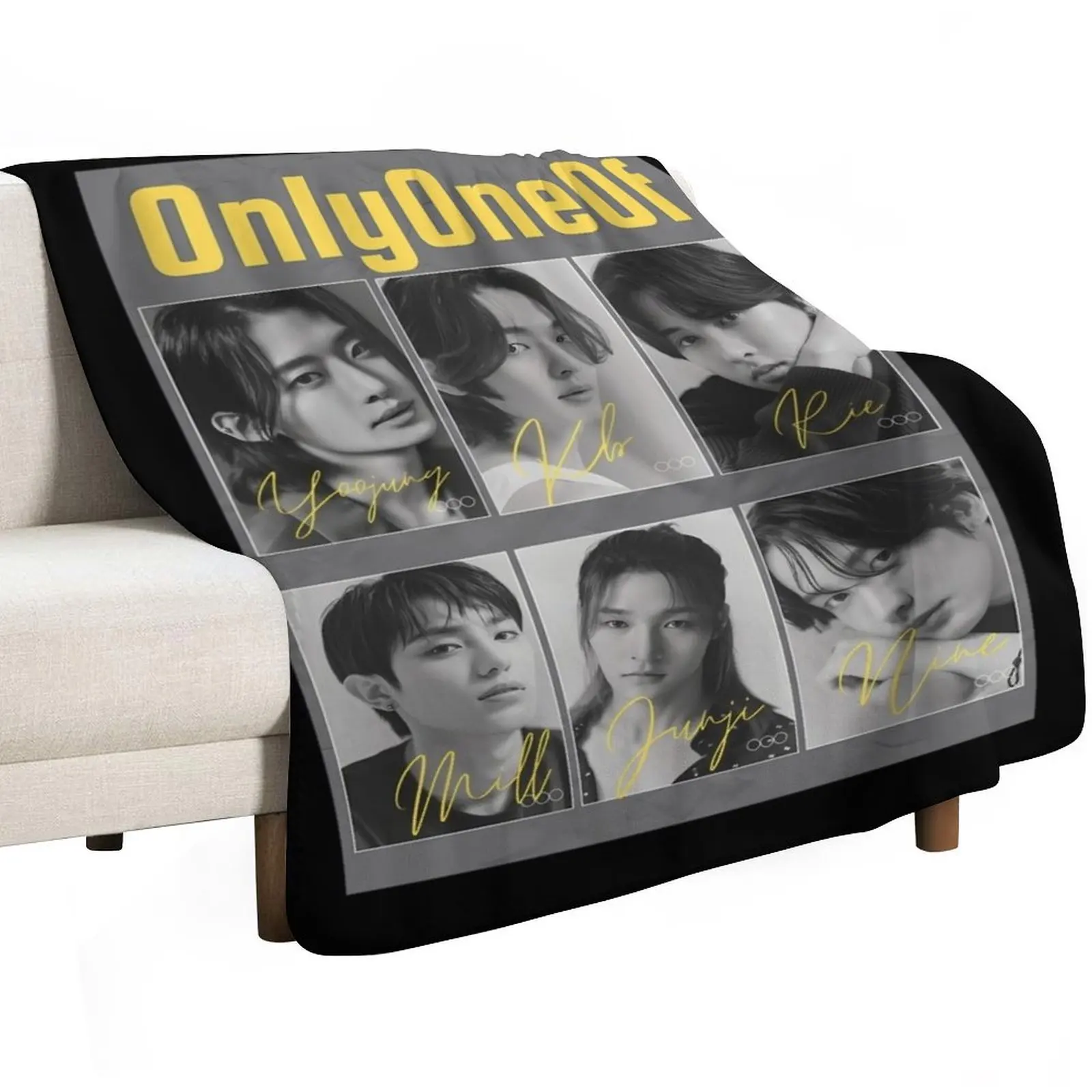 Onlyoneof Kpop Members Throw Blanket Bed covers Multi-Purpose Picnic wednesday For Baby Thermal Blankets