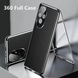 360 Full Case For Honor 200 Pro Case Tempered Glass Leather Cover For Honor200 200Pro 5G 100Pro Double Sided Protection Bumper