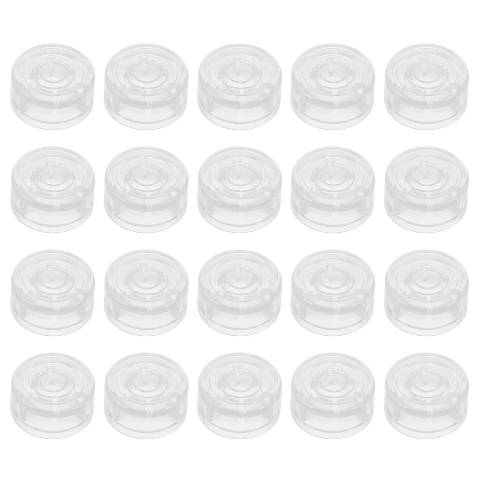 20 шт., прозрачная крышка для педали, прочный пластиковый ножной переключатель, кнопка гитарной педали эффектов, сменный аксессуар, совместимый для