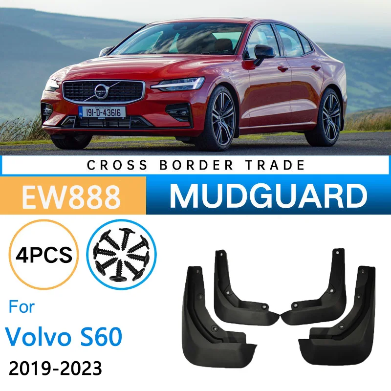 

Front Rear Car Mud Flaps For Volvo S60 2019 2020 2021 2022 2023 Mudflaps Splash Guards Mud Flap Mudguards Fender Auto Accessorie