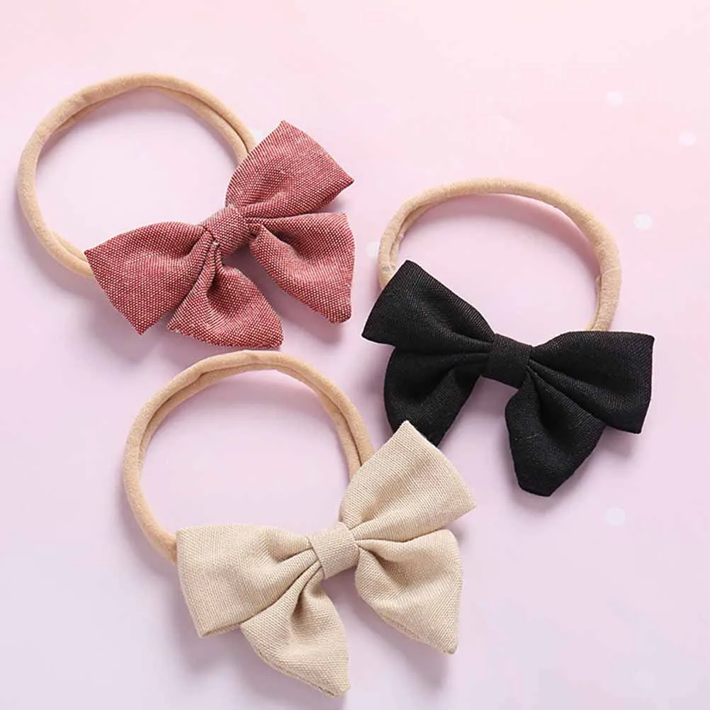 Breathable Comfortable Headwrap for Babies Newborns Infants Toddlers Black Bow Design Perfect for Holiday Parties and Daily Wear