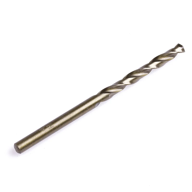 F92C 10pcs 4.5 ملم جولة شانك HSS-CO تويست الحفر بتات دوامة