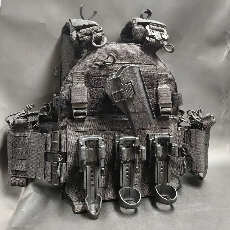 Multifunctional Tactical Vest V9 Quick-release Detachable Vest MOLLE Patrol Protection Side-opening Quick-release