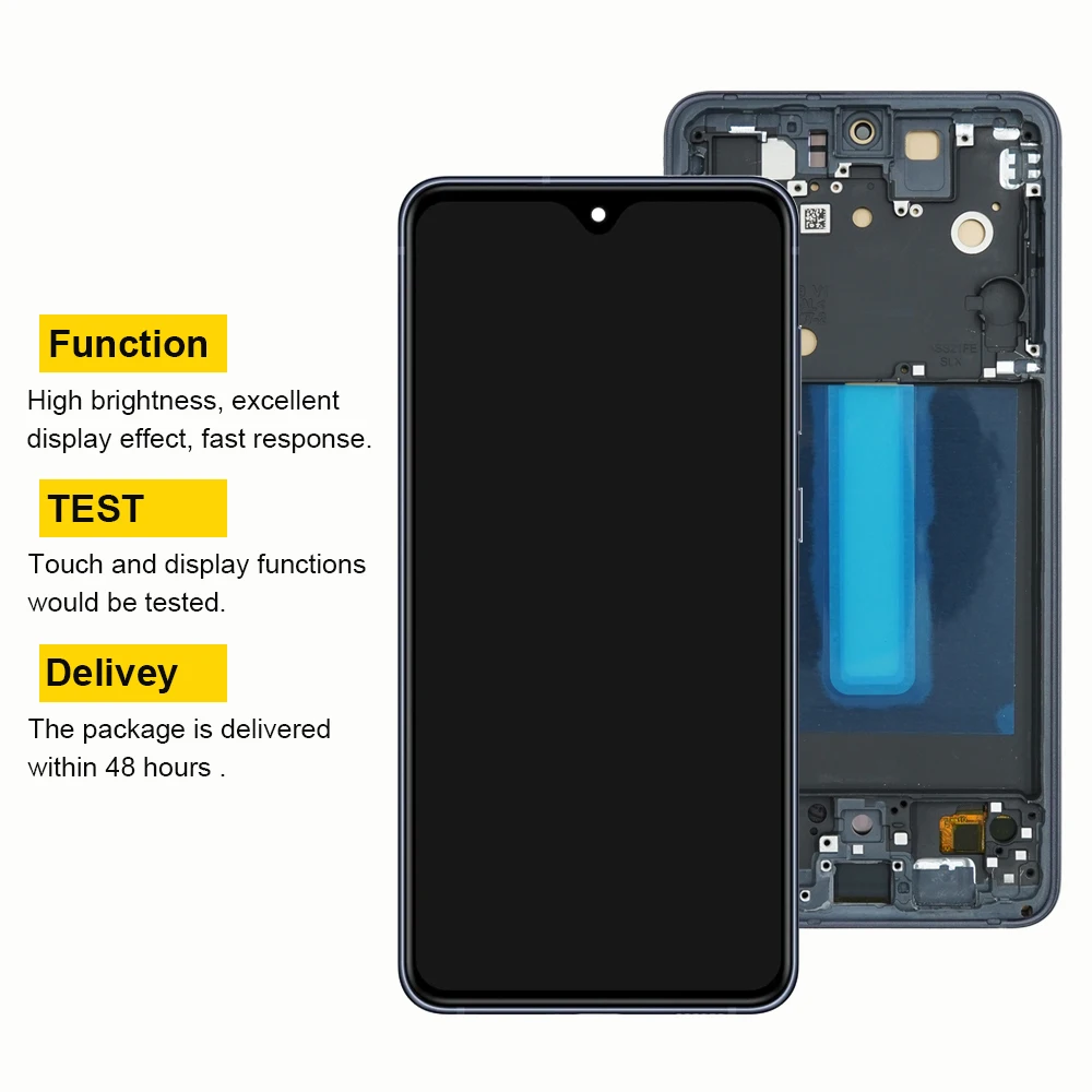 AMOELD For Samsung Galaxy S21FE 5G G990B G990U LCD Display Touch Screen Digitizer with Frame For Samsumg S21 FE LCD