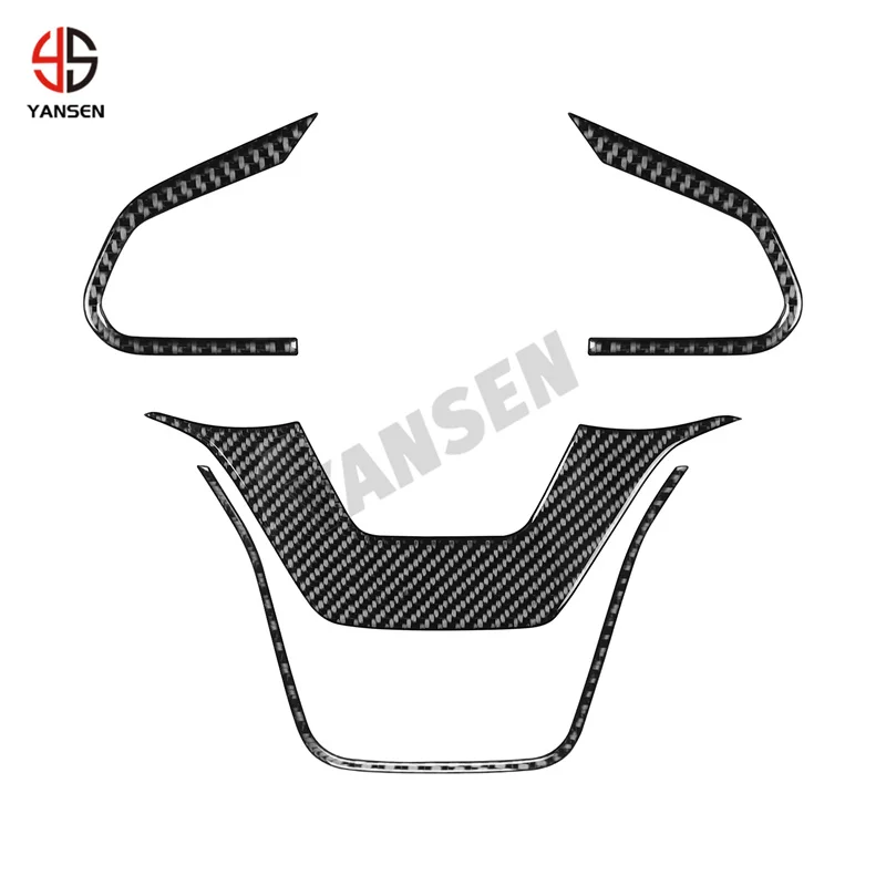 حقيقي ألياف الكربون المقود لوحة الكسوة غطاء ملصق ل PROTON X50 جيلي COOLRAY السيارات الداخلية اكسسوارات الديكور