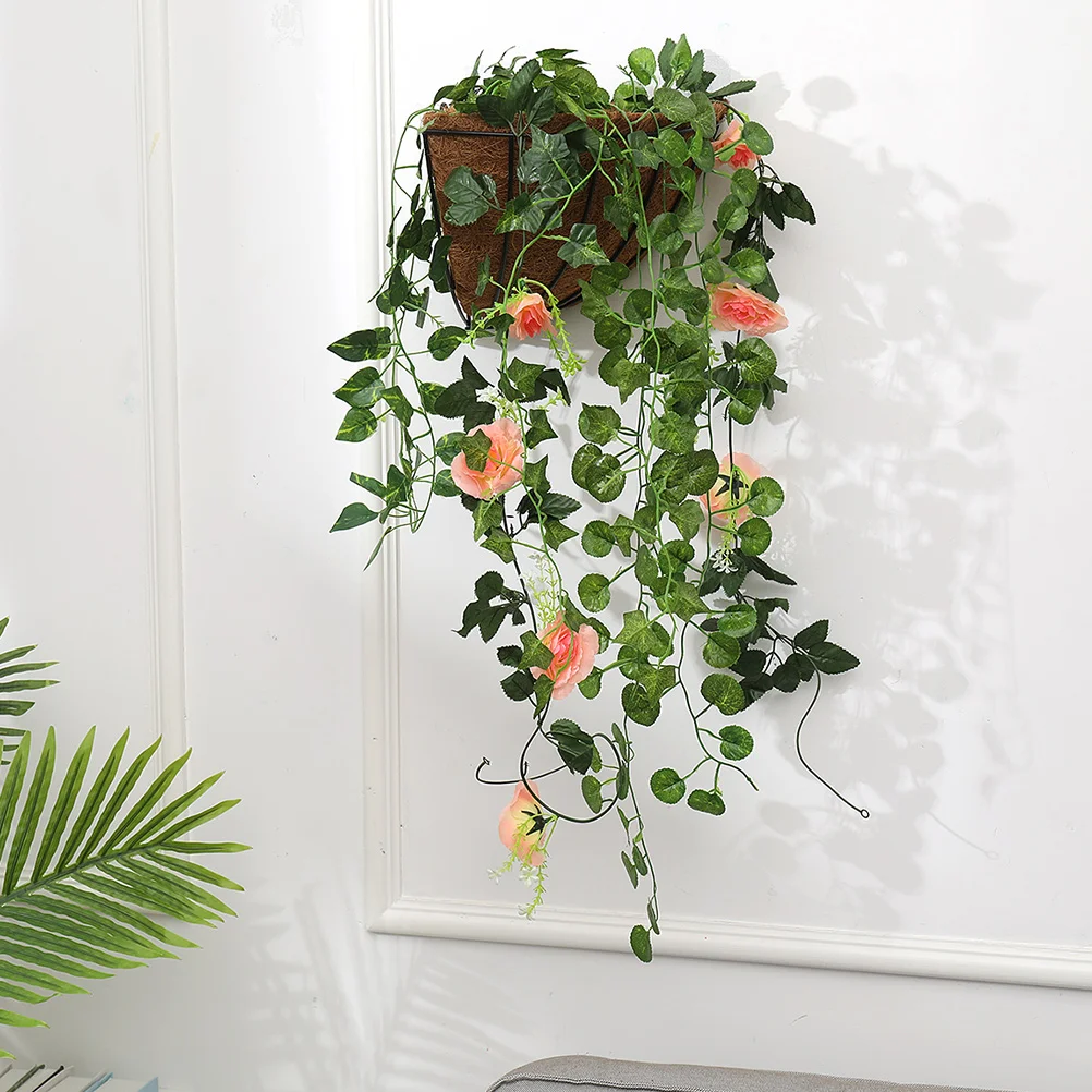 

5pcs Plastic Flower Pot Coconut Coir Liner Half Ball Shape For Hanging Basket Planter Replacement Plant Base Pad