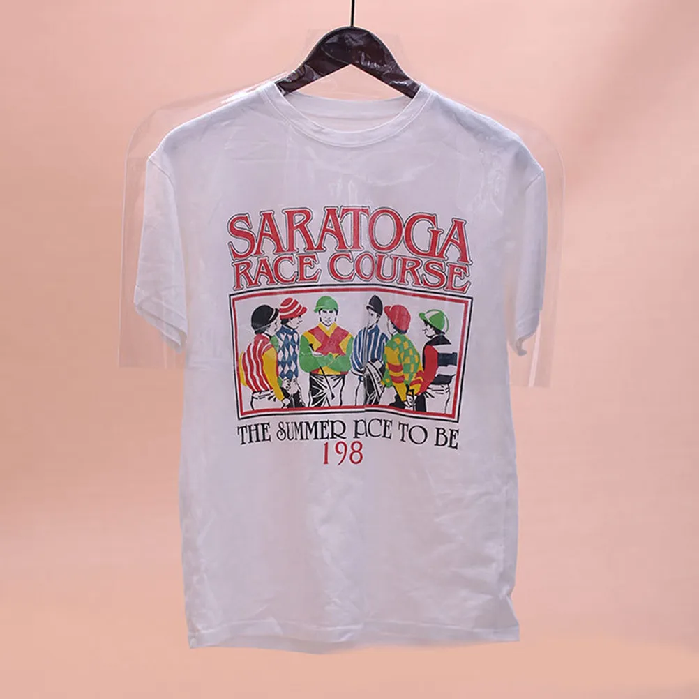 

Набор из 5 прозрачных многоразовых чехлов для одежды из ПВХ, 55x40 см, для хранения костюмов и пальто в шкафу