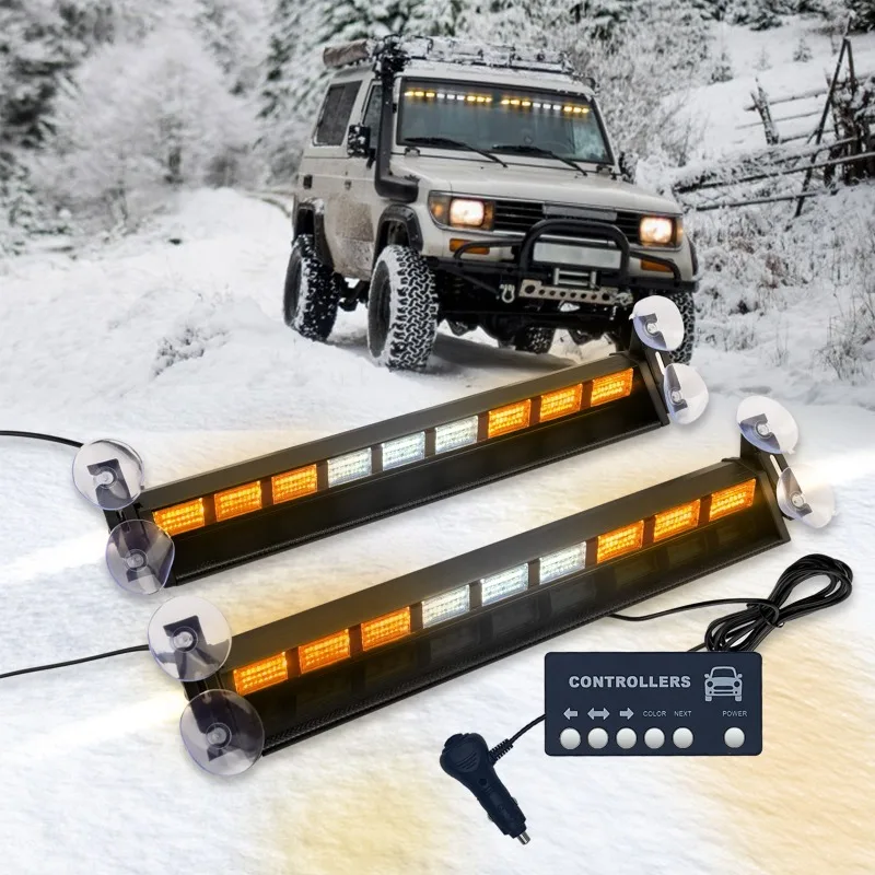 Car traffic flash with sun visor with controller