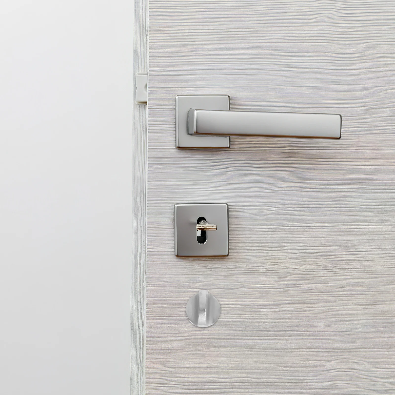 

Anti-Theft Locking Knob Stainless Steel Durable Security Hardware Easy Installation Universal Safety Front Bedroom