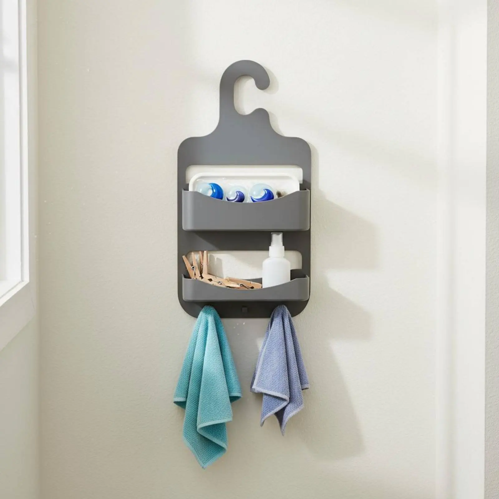 Organizador de ducha colgante sin perforaciones para gatos y perros - imagen 2