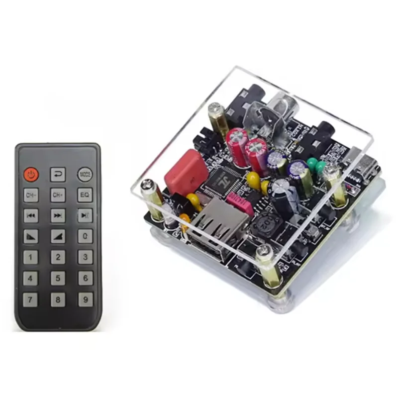 ABSQ-HIFI Audio Decoder Featuring TDA2822+ 6931 Dual Chip Design Bluetooth 5.3 USB Flash Drive Playback Support 24Bit/48Khz Deco