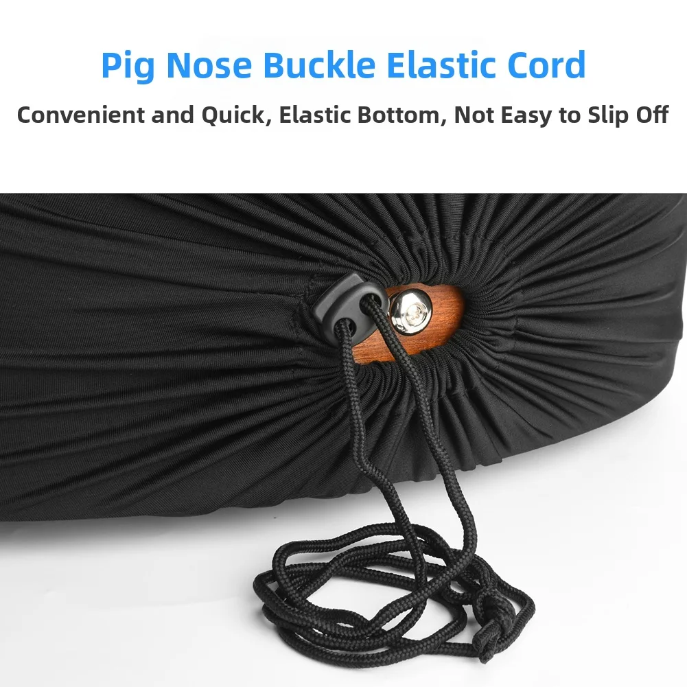 40-41 Inch Acoustic Guitar Dust Cover Nylon Protective Case for Full Size Guitars Black Lightweight Easy Clean
