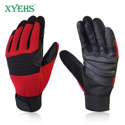 XYEHS 1 Pair Climbing Safety Gloves Anti-Slip Durable Rope Gloves Full Finger Work Gloves for Outdoor Sports Rappelling Rescue