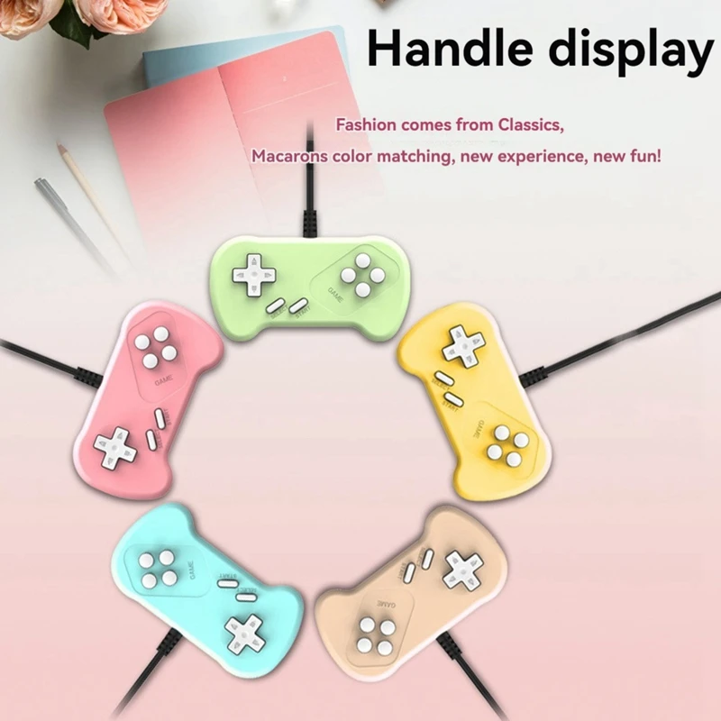 Портативная игровая консоль ABGN в стиле ретро, 2,8 дюйма, 500 игр, ретро-аркада, AV-соединение, поддержка 2 игроков, подарок для детей